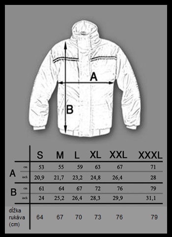winter jacket_size